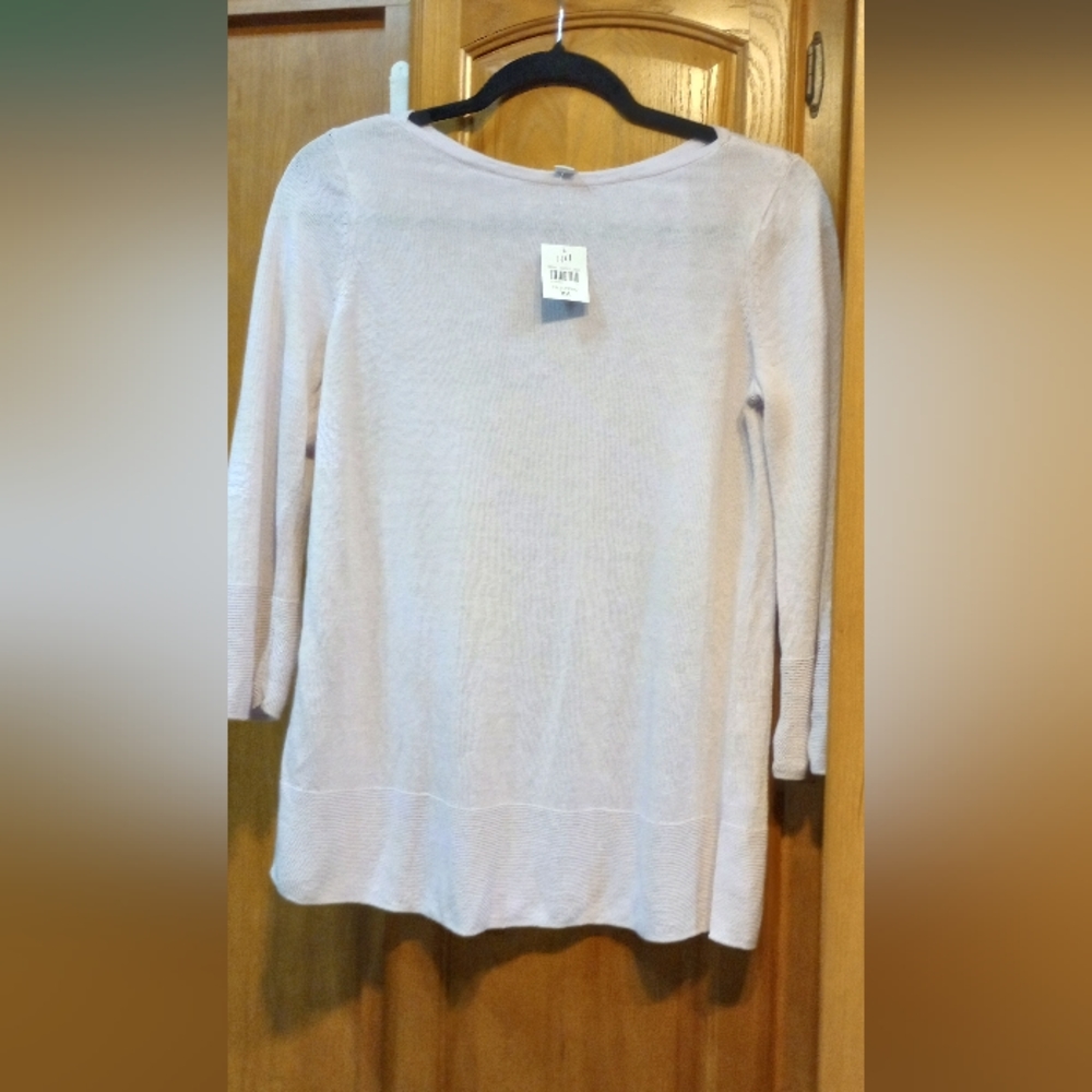 J. Jill Linen/ Cotton Pullover Pale Orchid XS NWT